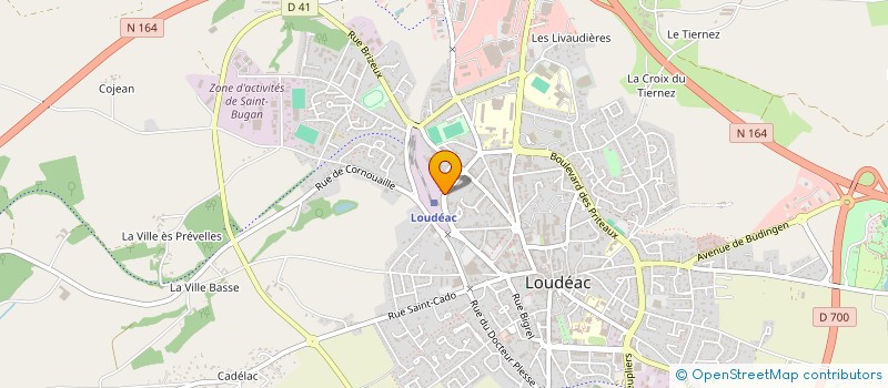 localisation de l'entreprise JUBELL à LOUDEAC