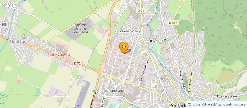 localisation de l'entreprise JUBELO à PONTARLIER