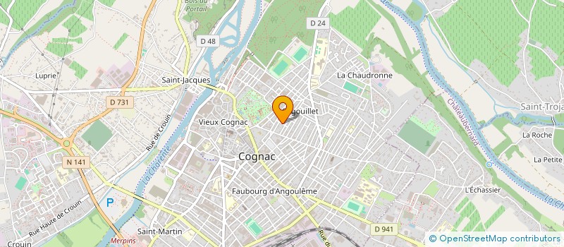 localisation de l'entreprise JUBEMGA à COGNAC