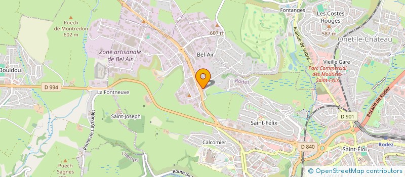 localisation de l'entreprise JUBENCO  RODEZ