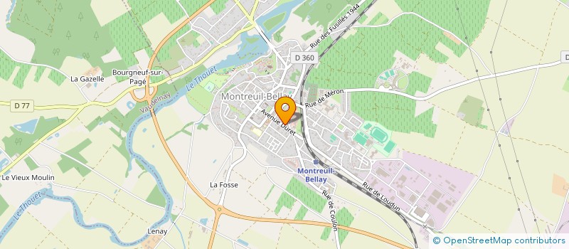 localisation de l'entreprise JUBERT & PALOMBA ASSOCIES  MONTREUIL-BELLAY