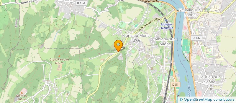 localisation de l'entreprise JUBILE  CURIS-AU-MONT-D'OR