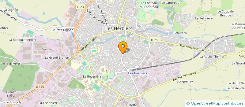 localisation de l'entreprise JUBILE DE LA VENDEE  LES HERBIERS