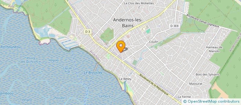 localisation de l'entreprise JUBILO  ANDERNOS-LES-BAINS