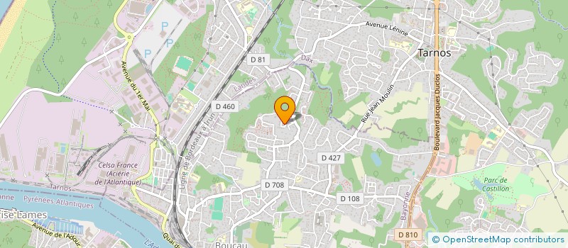 localisation de l'entreprise JUBITA  BOUCAU