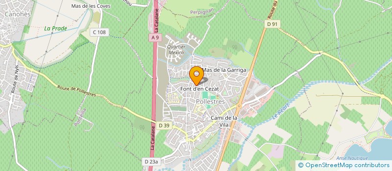 localisation de l'entreprise JUBLO  POLLESTRES