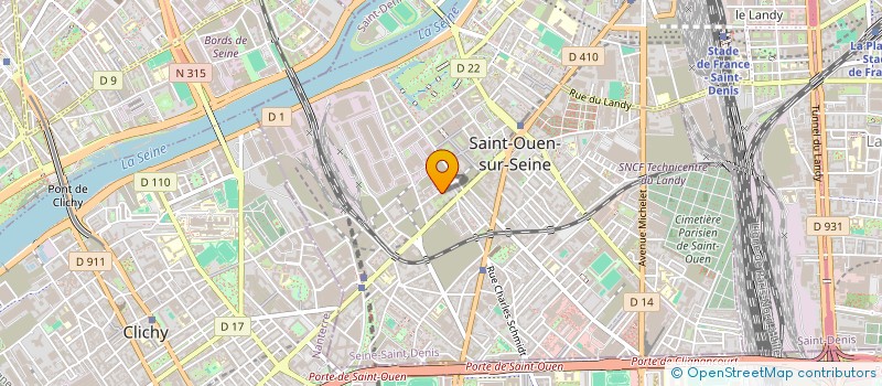 localisation de l'entreprise JUBY à SAINT-OUEN-SUR-SEINE