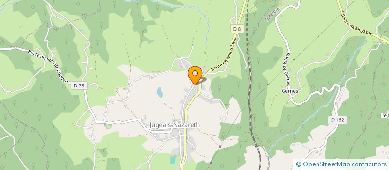 localisation de l'entreprise JUCADE  JUGEALS-NAZARETH