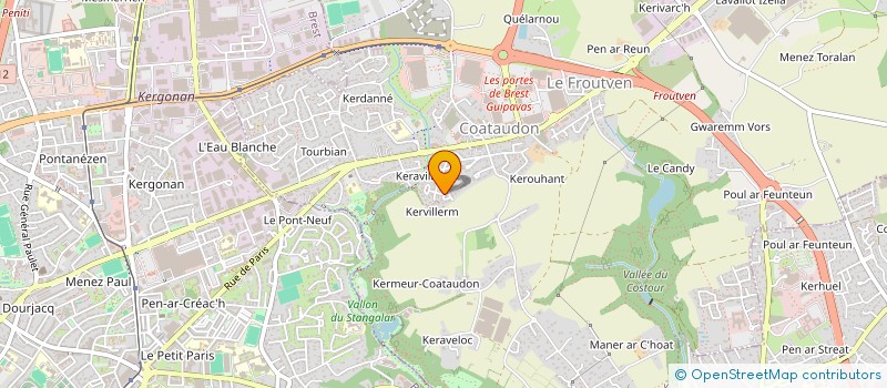 localisation de l'entreprise JUCALINA  GUIPAVAS