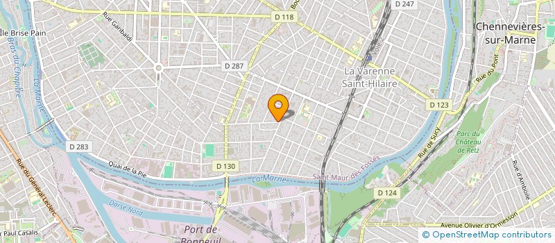 localisation de l'entreprise JUCAM à SAINT-MAUR-DES-FOSSES