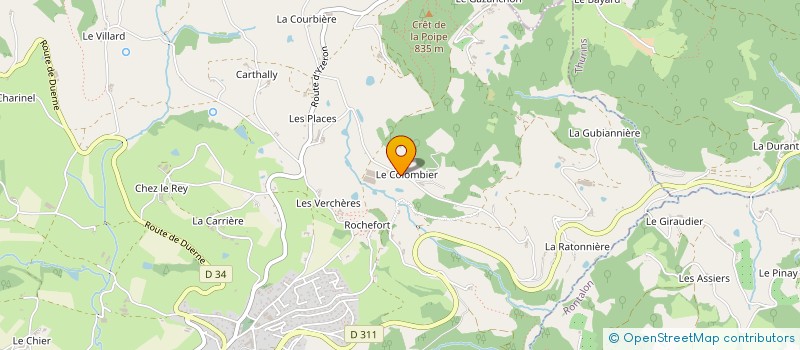 localisation de l'entreprise JUCAS  SAINT-MARTIN-EN-HAUT
