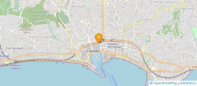 localisation de l'entreprise JUCE à CANNES