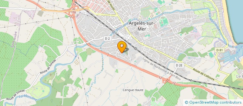 localisation de l'entreprise JUCE  ARGELES-SUR-MER