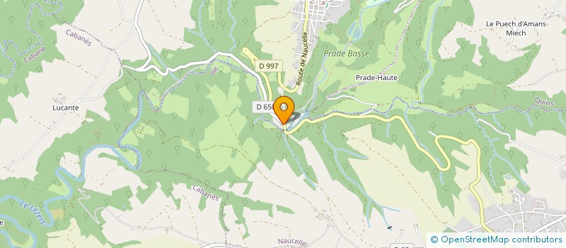 localisation de l'entreprise JUCEDE  SAUVETERRE-DE-ROUERGUE