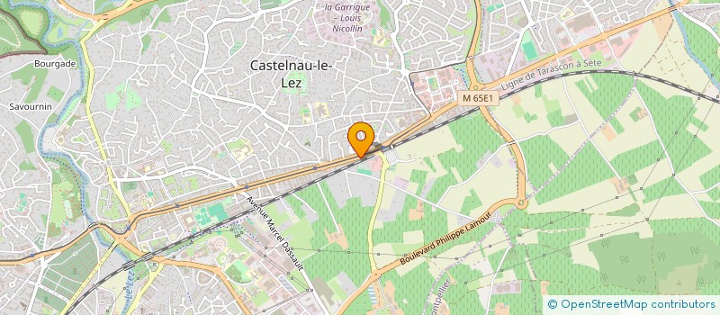 localisation de l'entreprise JUCELEC  CASTELNAU-LE-LEZ