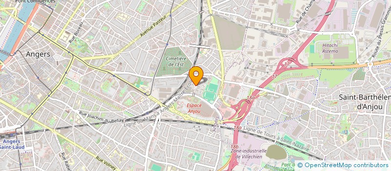 localisation de l'entreprise JUCHA à ANGERS