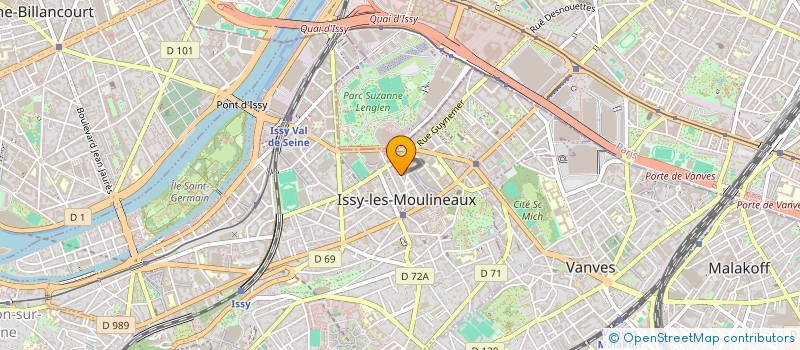 localisation de l'entreprise JUCHA à ISSY LES MOULINEAUX