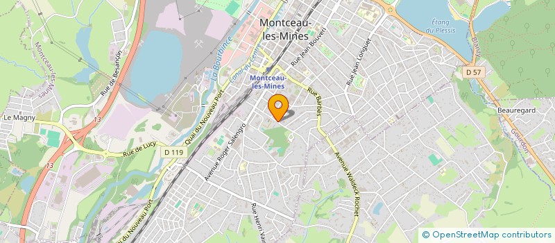 localisation de l'entreprise JUCHAPEAU à MONTCEAU LES MINES
