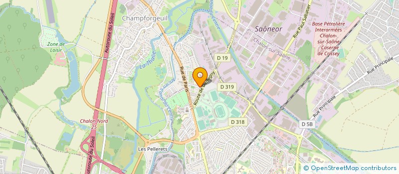 localisation de l'entreprise JUCHAT PALETTES  VIREY-LE-GRAND