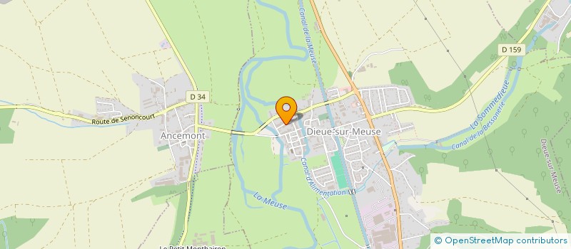 localisation de l'entreprise JUCLAN à DIEUE-SUR-MEUSE