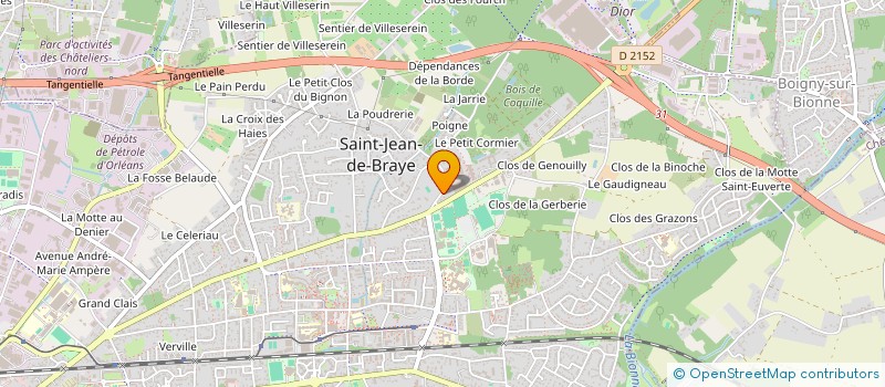 localisation de l'entreprise JUCLE à SAINT-JEAN-DE-BRAYE