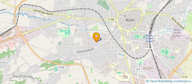 localisation de l'entreprise JUCLE  RIOM