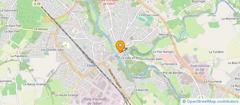 localisation de l'entreprise JUCLEVI  CLISSON