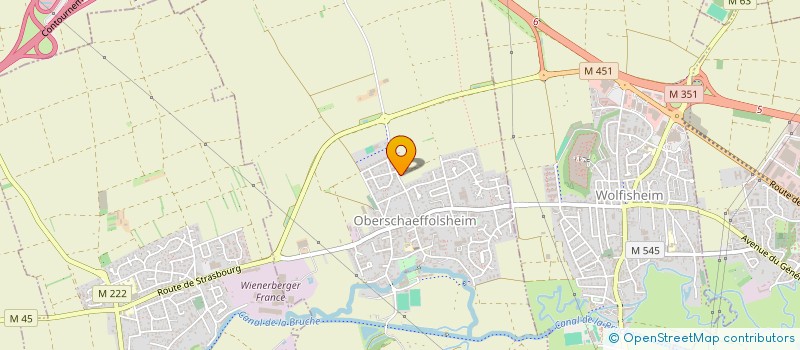 localisation de l'entreprise JUCOME  OBERSCHAEFFOLSHEIM