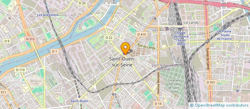localisation de l'entreprise JUCOV à SAINT-OUEN-SUR-SEINE