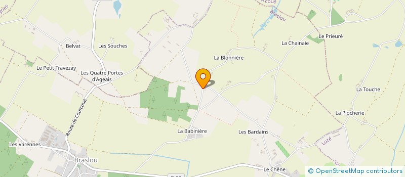 localisation de l'entreprise JUCQUOIS AGRI-TP  BRASLOU