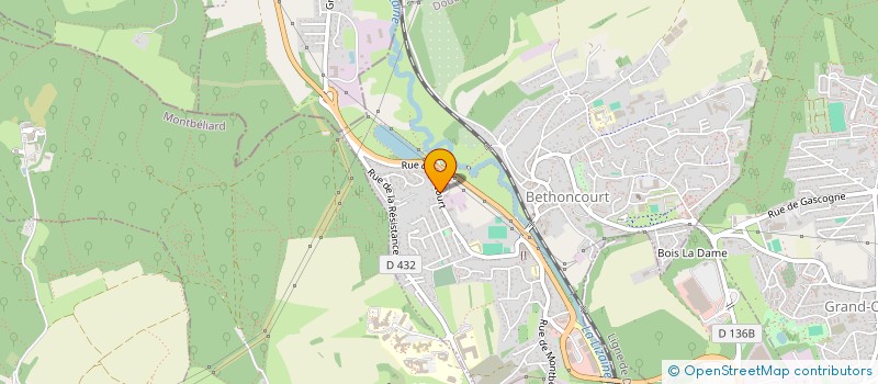 localisation de l'entreprise JUCY  BETHONCOURT