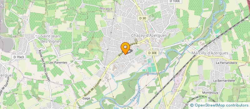 localisation de l'entreprise JUCYLAU  CHAZAY-D'AZERGUES