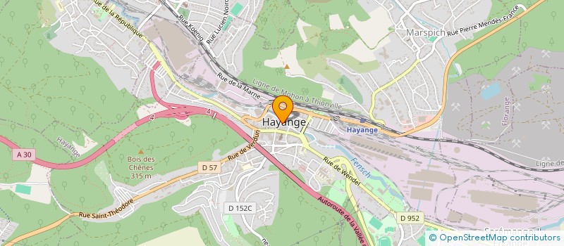 localisation de l'entreprise JUD  HAYANGE