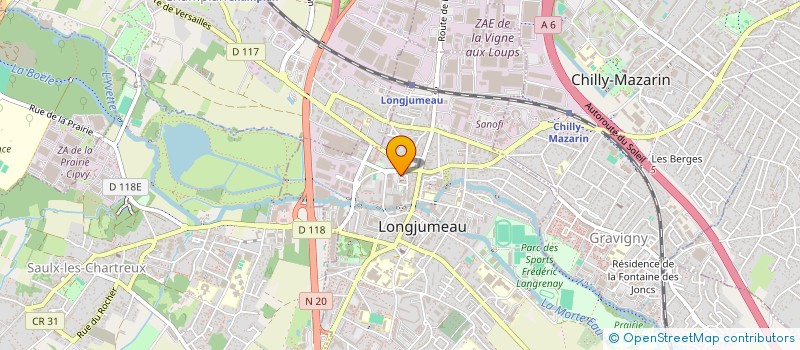 localisation de l'entreprise JUDA à LONGJUMEAU