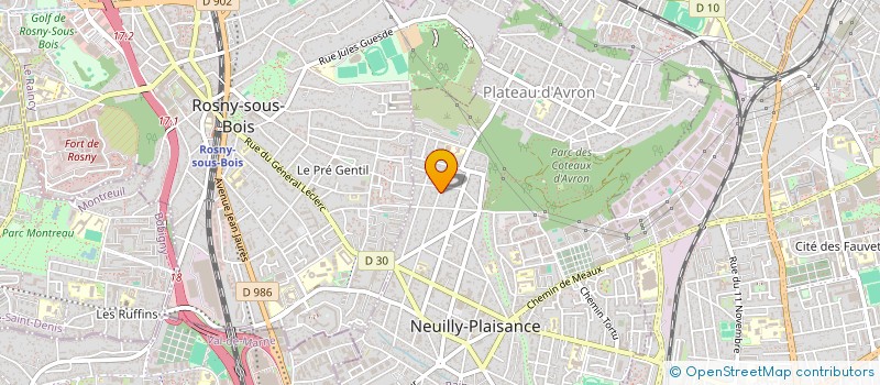 localisation de l'entreprise JUDAISME CULTURE NEUILLY PLAISANCE ET ROSNY SOUS BOIS à NEUILLY-PLAISANCE