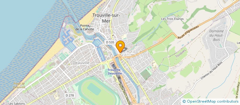 localisation de l'entreprise JUDAS ET SWYNGEDAUW à TROUVILLE-SUR-MER