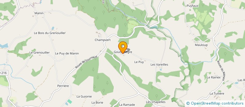 localisation de l'entreprise JUDDE  MAGNAC-BOURG