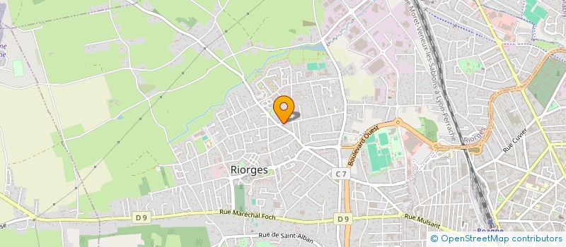 localisation de l'entreprise JUDE 21 à RIORGES