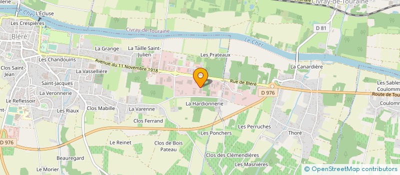 localisation de l'entreprise JUDE TAILLE DE PIERRE  BLERE