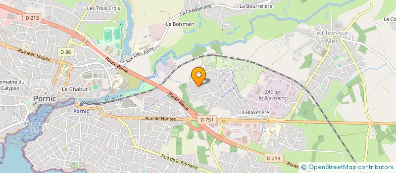 localisation de l'entreprise JUDEAUX/FONTAINE  PORNIC