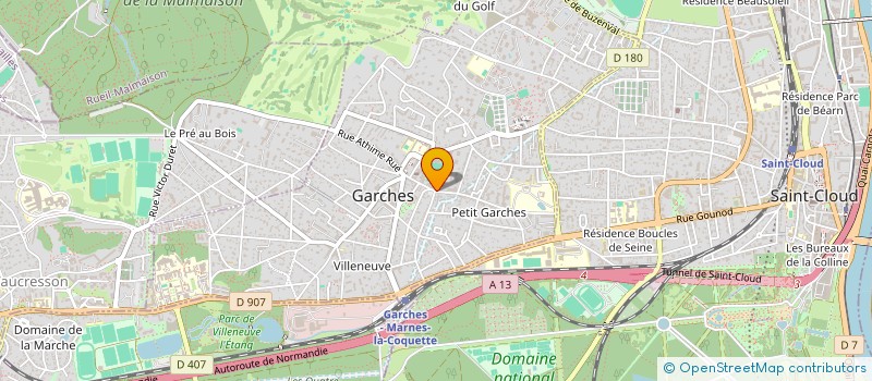localisation de l'entreprise JUDGETEC à GARCHES