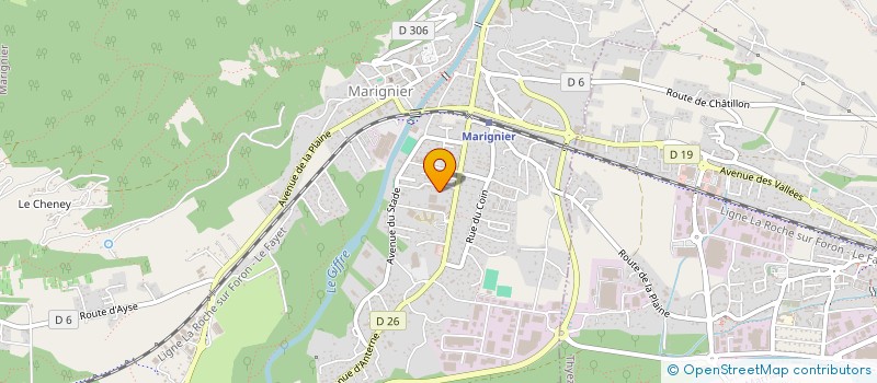 localisation de l'entreprise JUDI'CIMMO  MARIGNIER