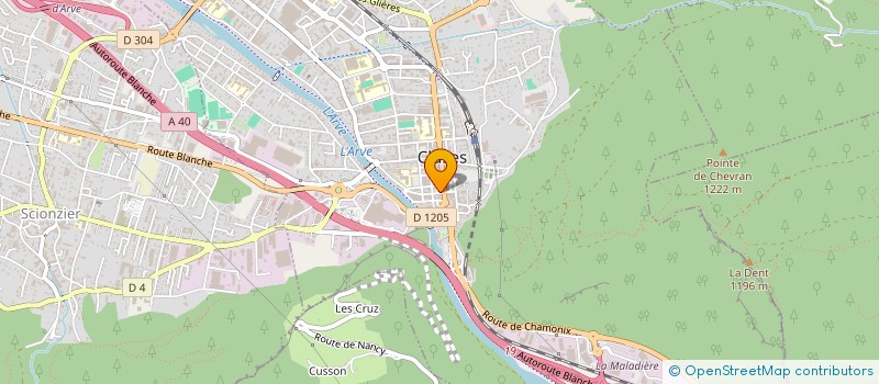 localisation de l'entreprise JUDIC'ALPES  CLUSES