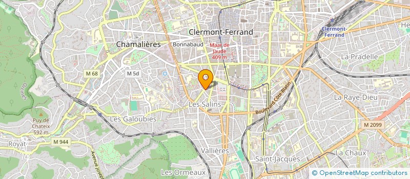 localisation de l'entreprise JUDICAL  CLERMONT-FERRAND