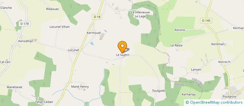 localisation de l'entreprise JUDIE  PLOUAY