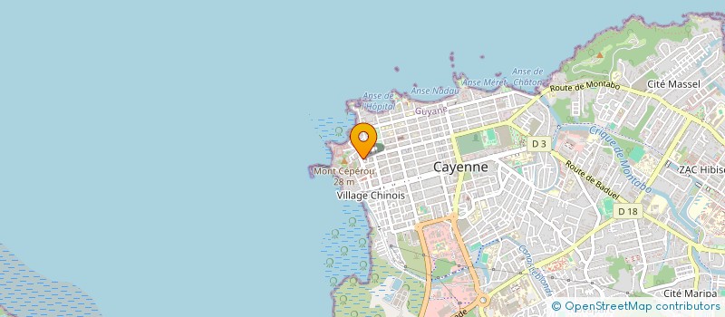 localisation de l'entreprise JUDIELPAJA  CAYENNE