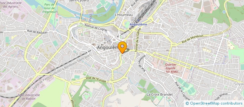 localisation de l'entreprise JUDILOU54 à ANGOULEME