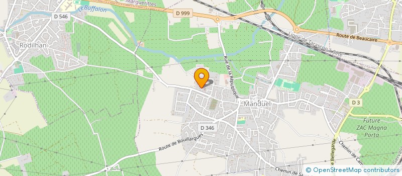 localisation de l'entreprise JUDO  MANDUEL