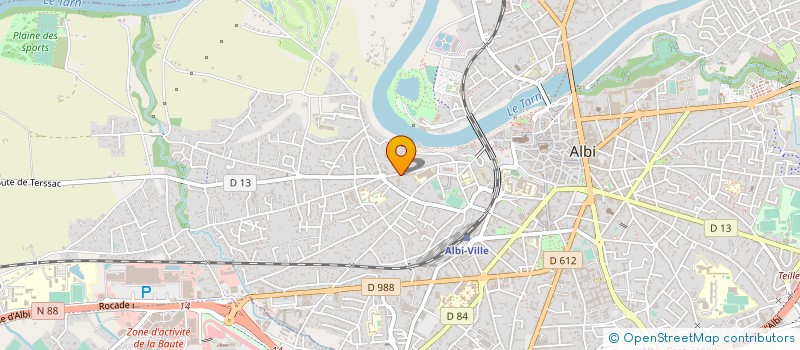 localisation de l'entreprise JUDO 81 à ALBI