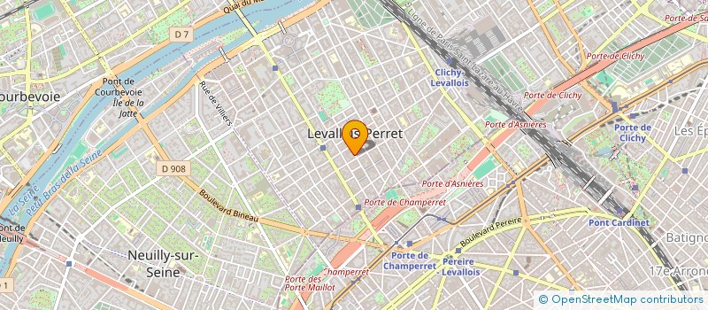 localisation de l'entreprise JUDO 92 à LEVALLOIS-PERRET